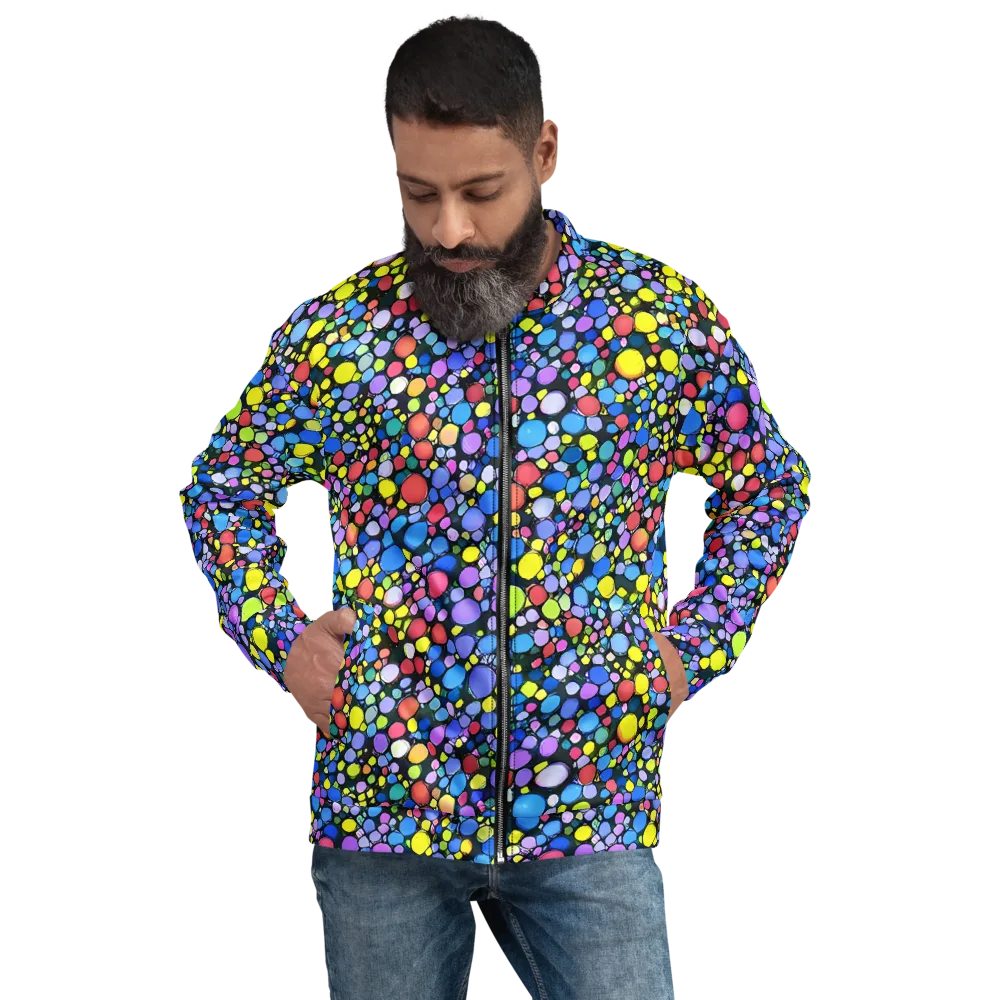 Vivid Cellscape on Bomber Jacket — Front