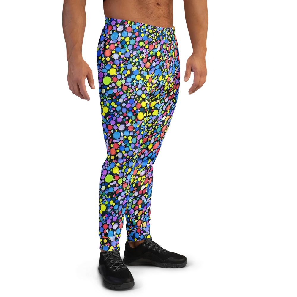 Vivid Cellscape on Men's Joggers — Right