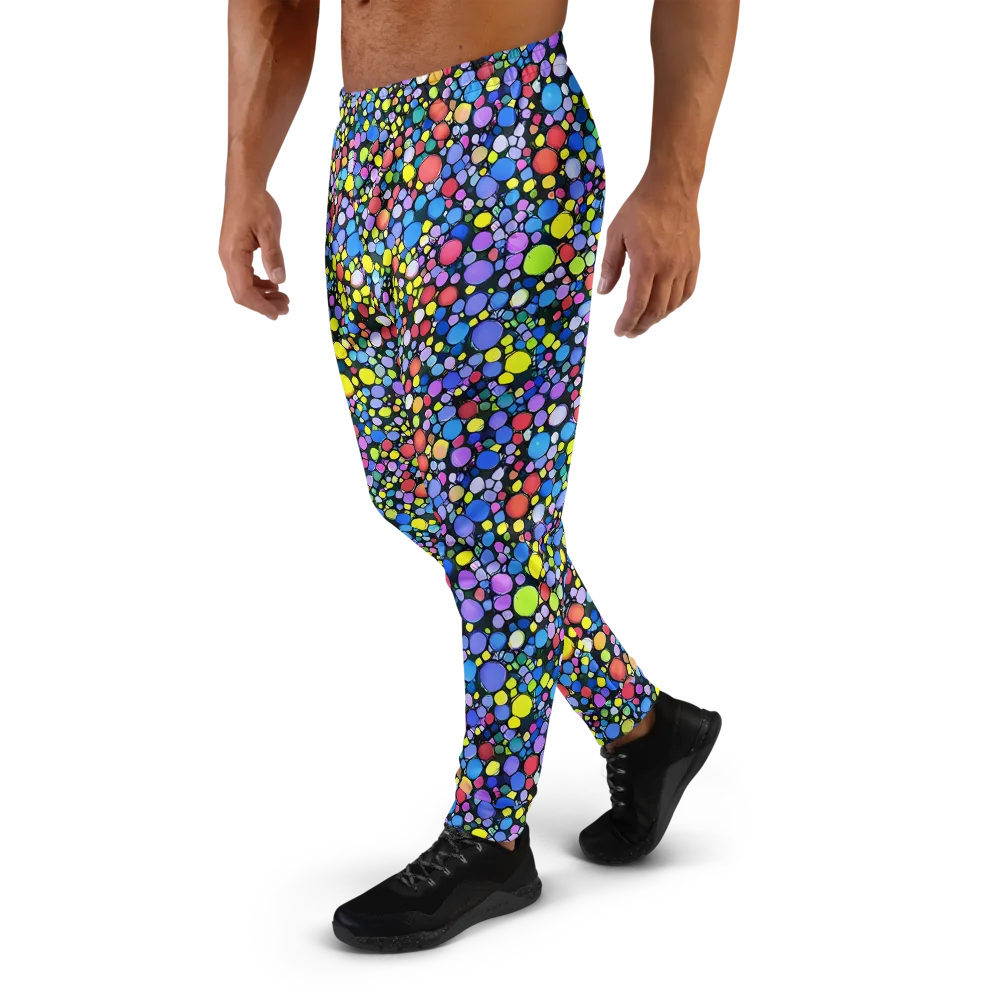 Vivid Cellscape on Men's Joggers — Left