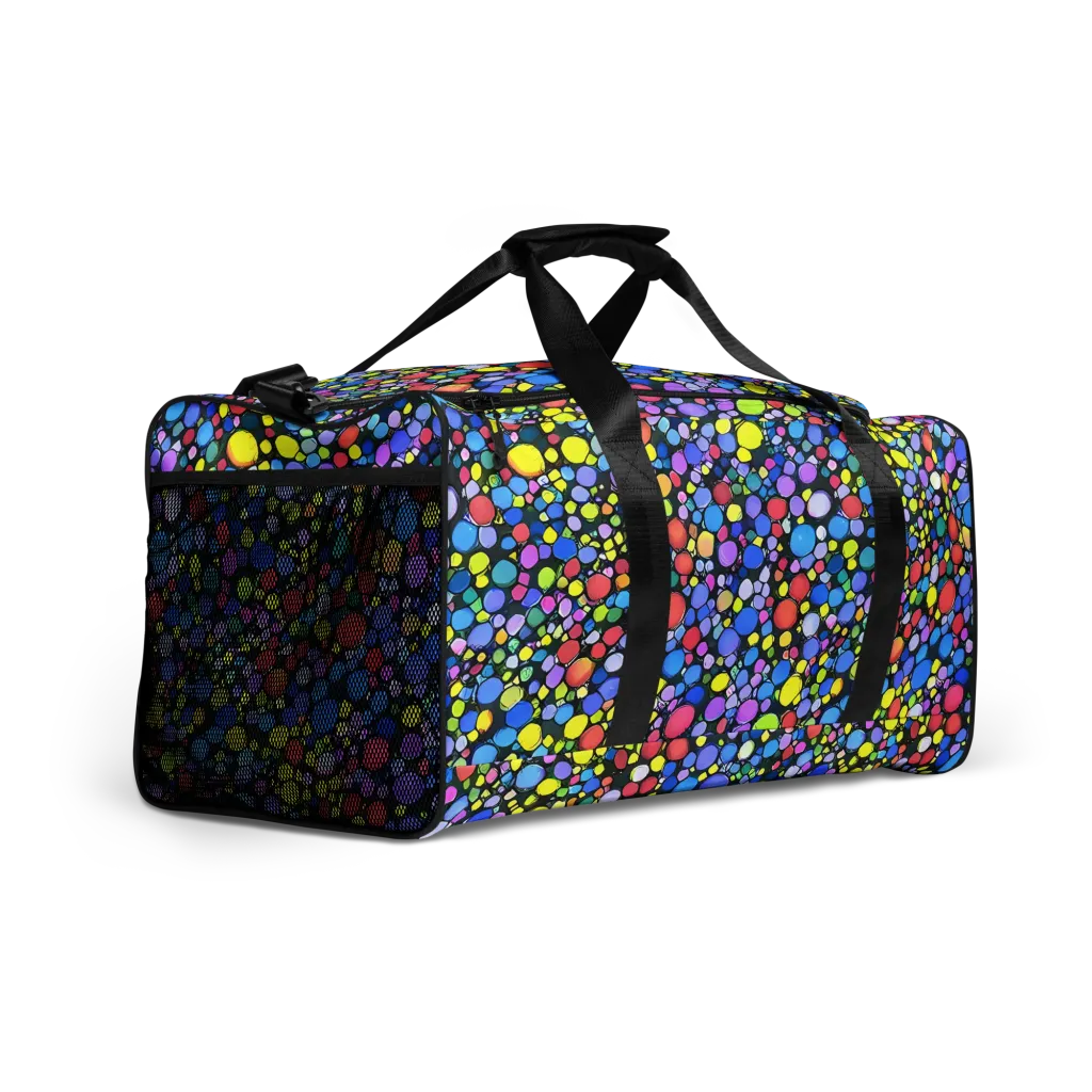Vivid Cellscape on Duffle Bag — Right Front