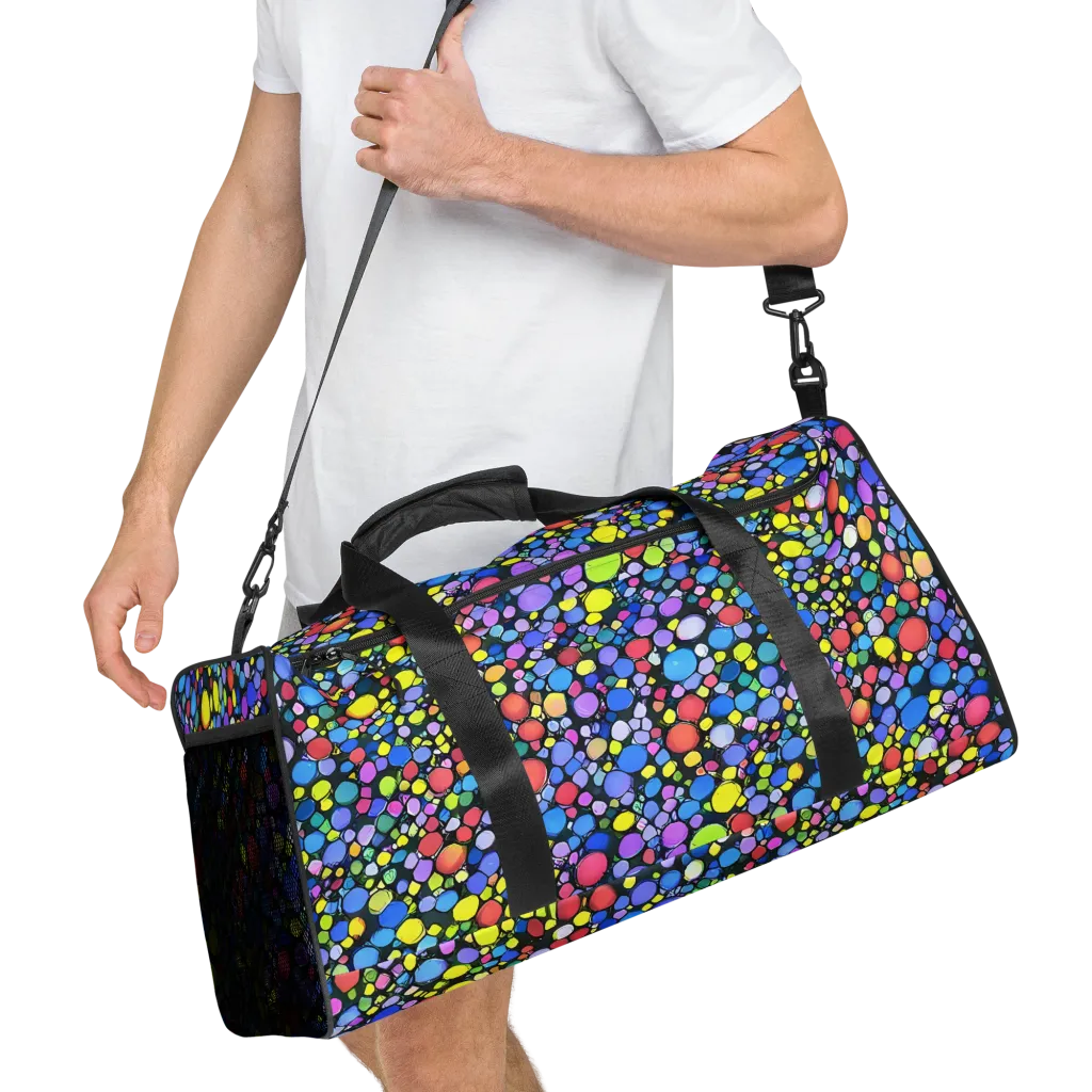 Vivid Cellscape on Duffle Bag — Right Front