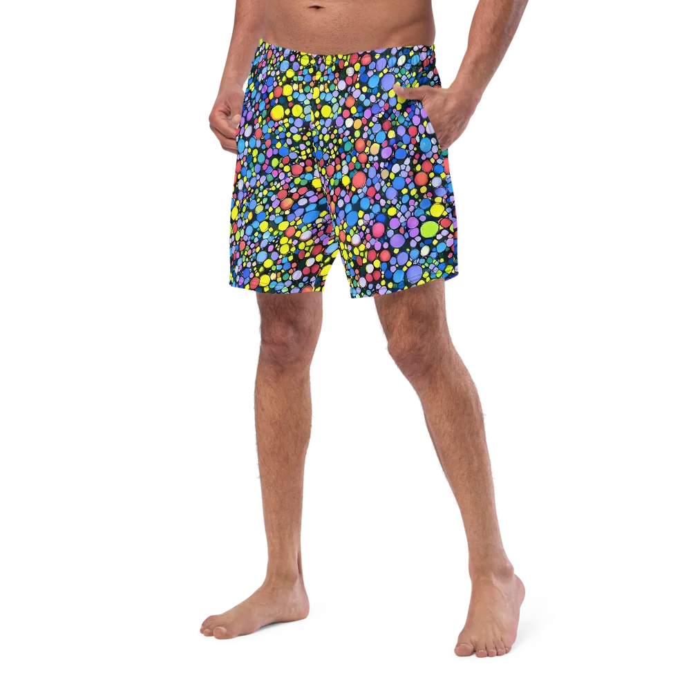 Vivid Cellscape on Swim Trunks — Left Front