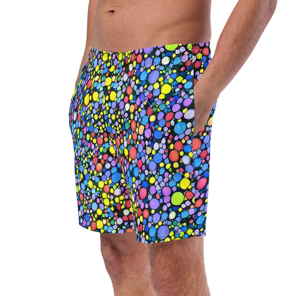 Vivid Cellscape on Swim Trunks — Left Front