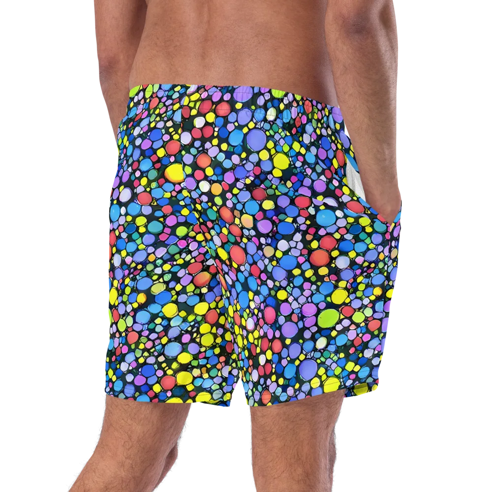 Vivid Cellscape on Swim Trunks — Right Back