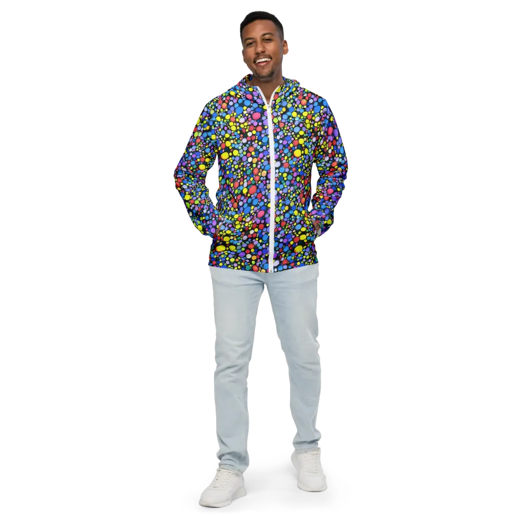 Vivid Cellscape on Men's Windbreaker — Front