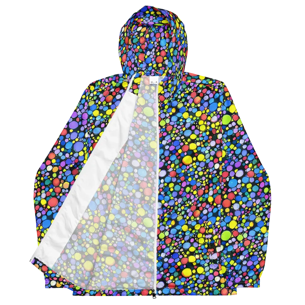 Vivid Cellscape on Men's Windbreaker — Front