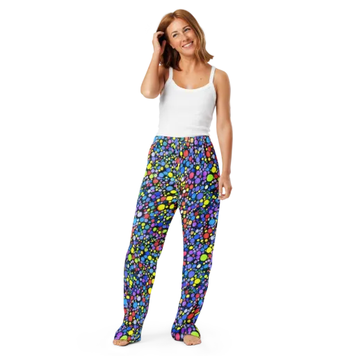 Vivid Cellscape on a Women's Pajama Pants