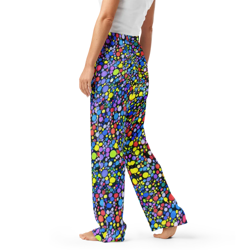Vivid Cellscape on Women's Pajama Pants — Left
