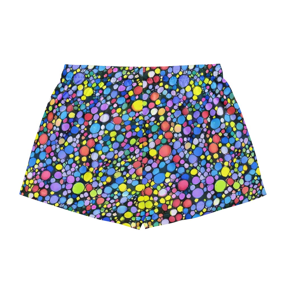 Vivid Cellscape on Women's Pajama Shorts — Back