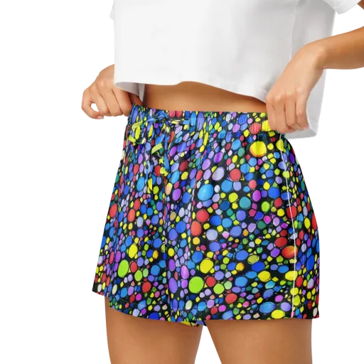 Vivid Cellscape on a Women's Pajama Shorts