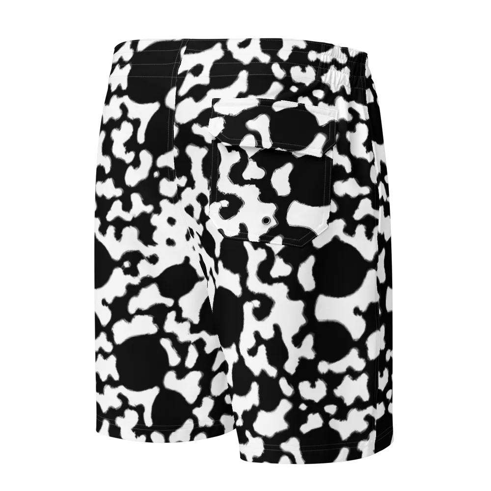 Inkblot Current on Men's Board Shorts — Back