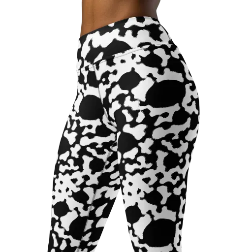 Inkblot Current on a Yoga Leggings