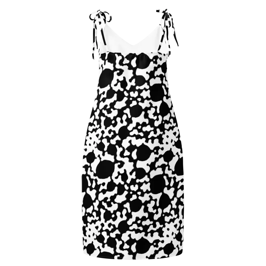Inkblot Current on Slip Dress — Back