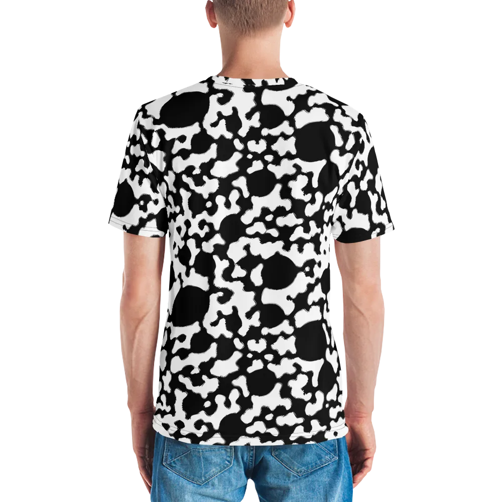 Inkblot Current on Men's Crew Neck T-Shirt — Back