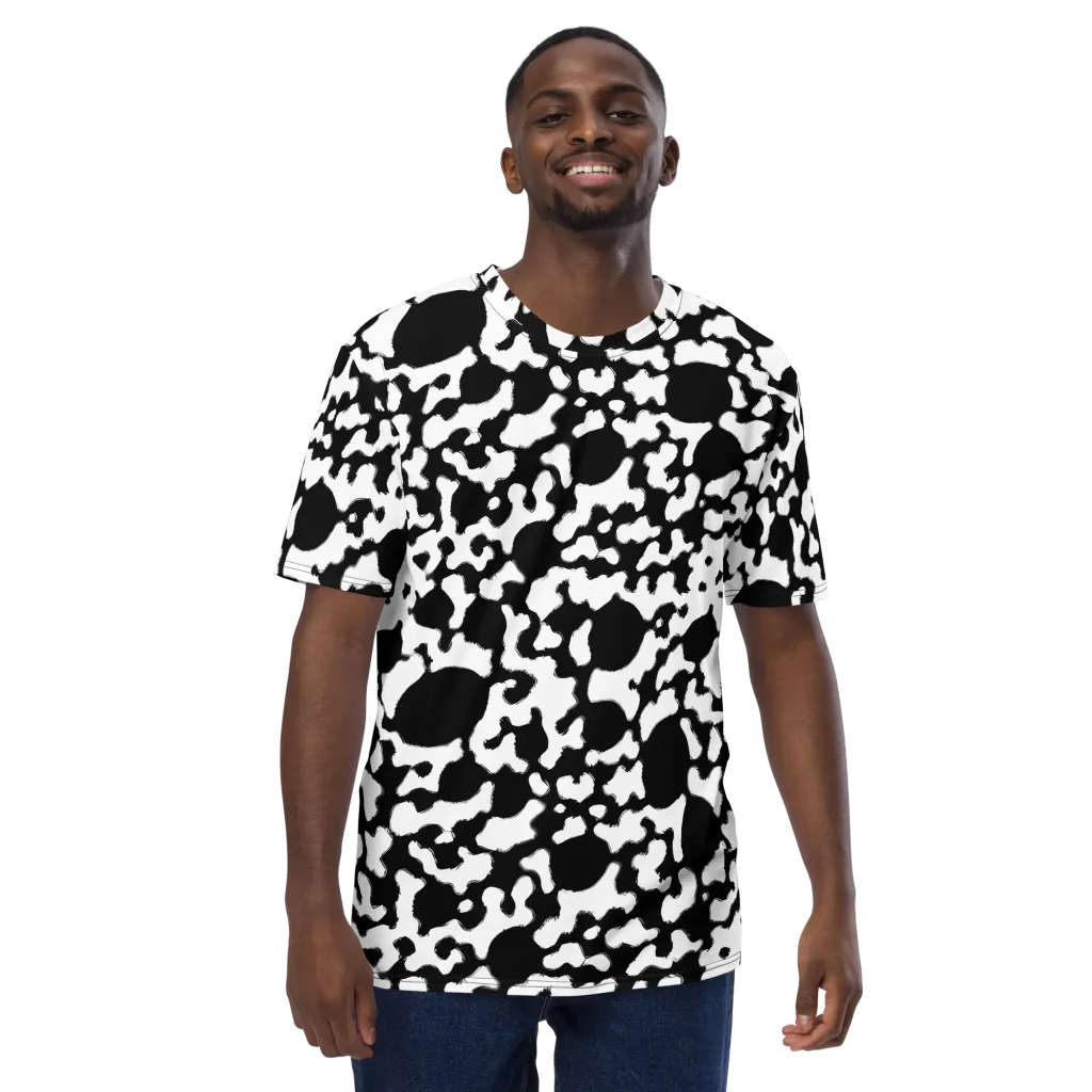 Inkblot Current on Men's Crew Neck T-Shirt — Front