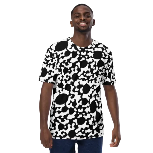 Inkblot Current on a Men's Crew Neck T-Shirt