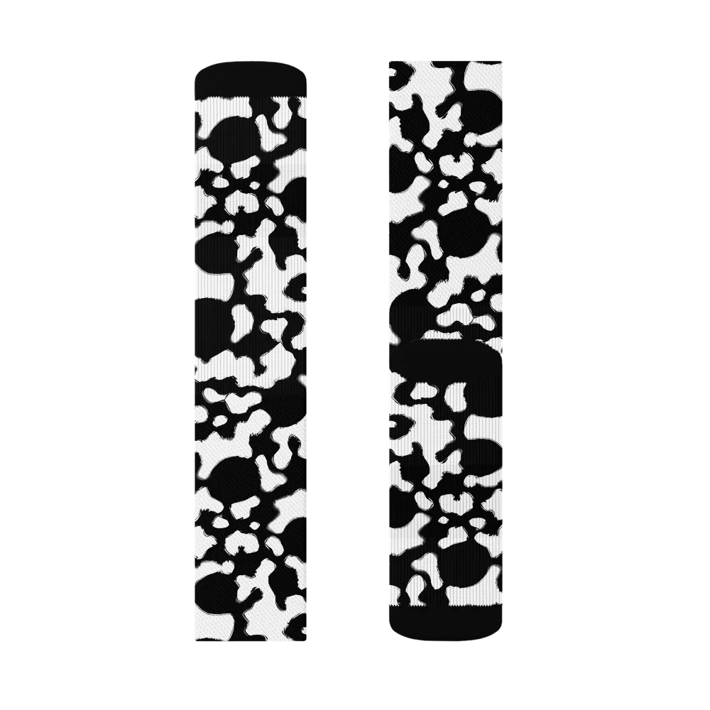 Inkblot Current on Socks — Right Sock