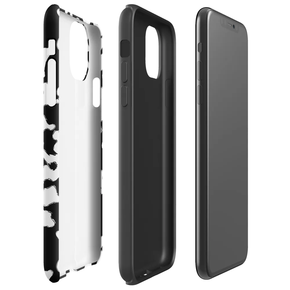 Inkblot Current on Tough Case for iPhone® — Right