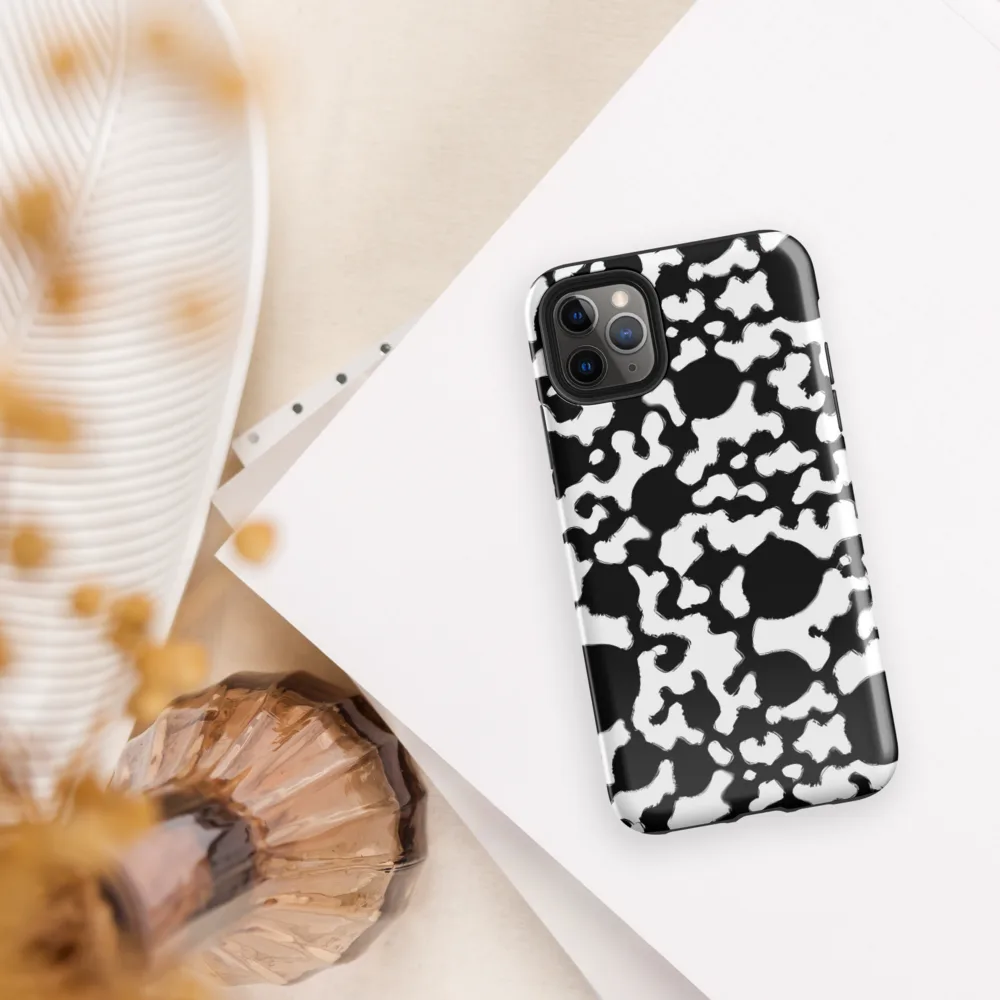 Inkblot Current on Tough Case for iPhone® — Front