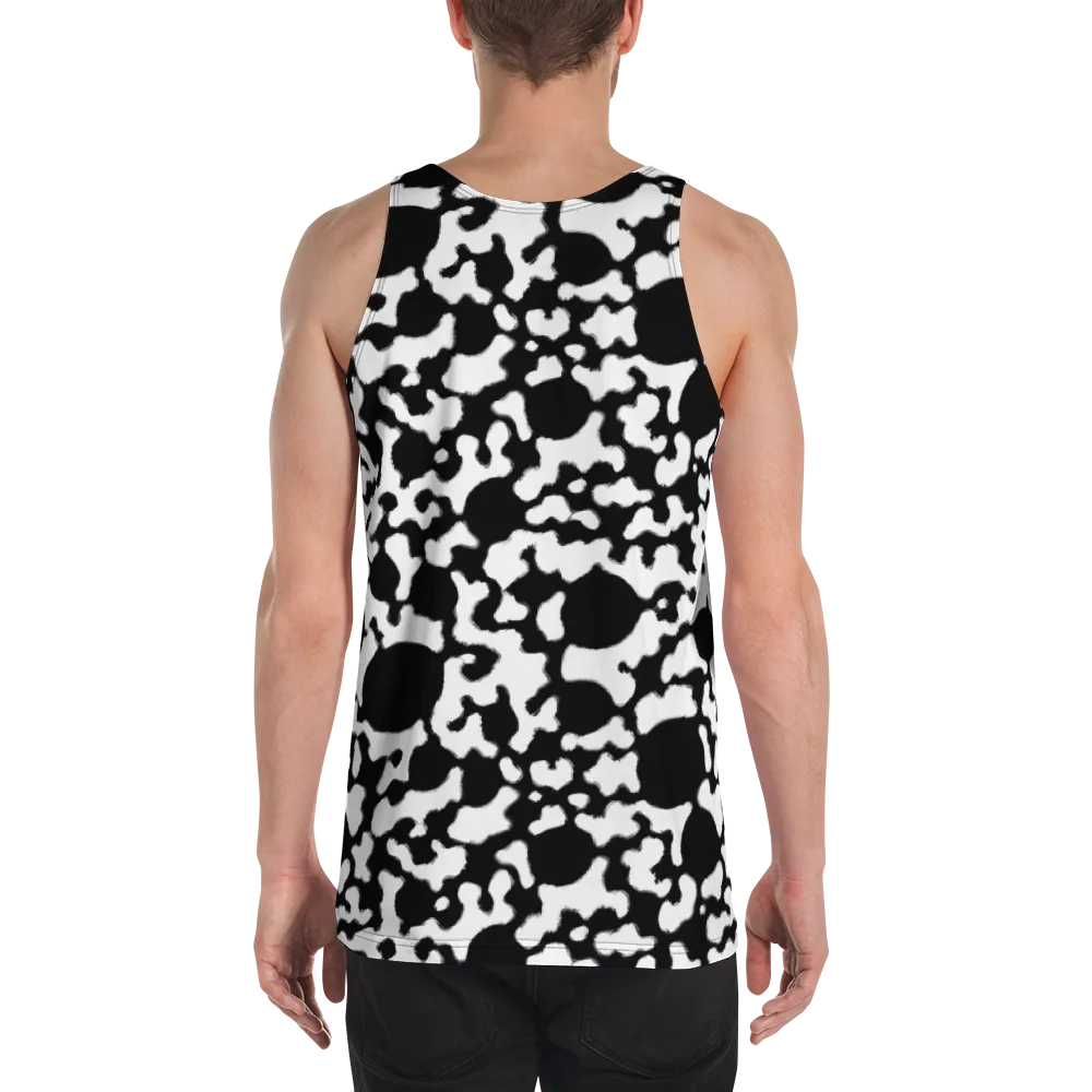 Inkblot Current on Men's Tank Top — Back