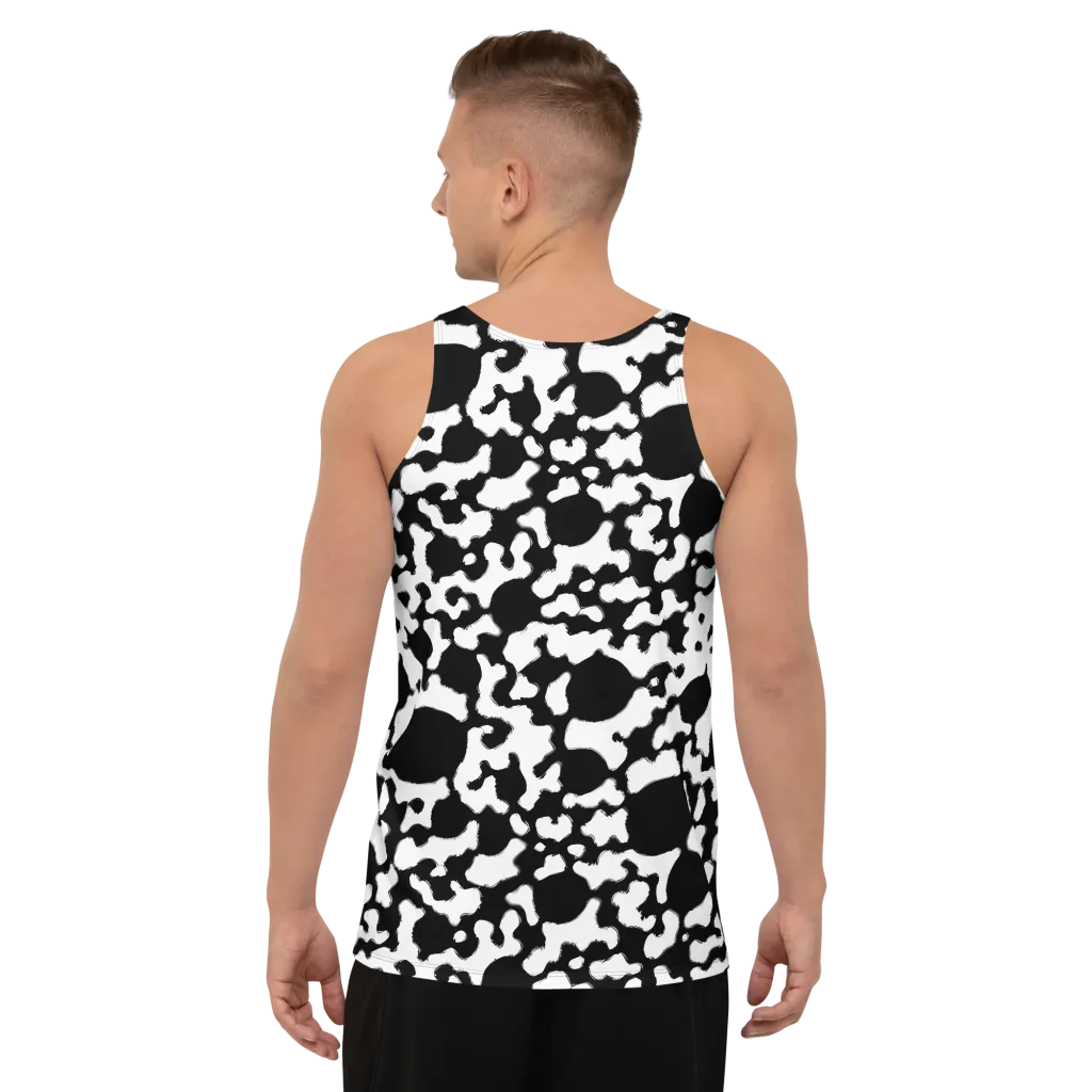 Inkblot Current on Men's Tank Top — Back