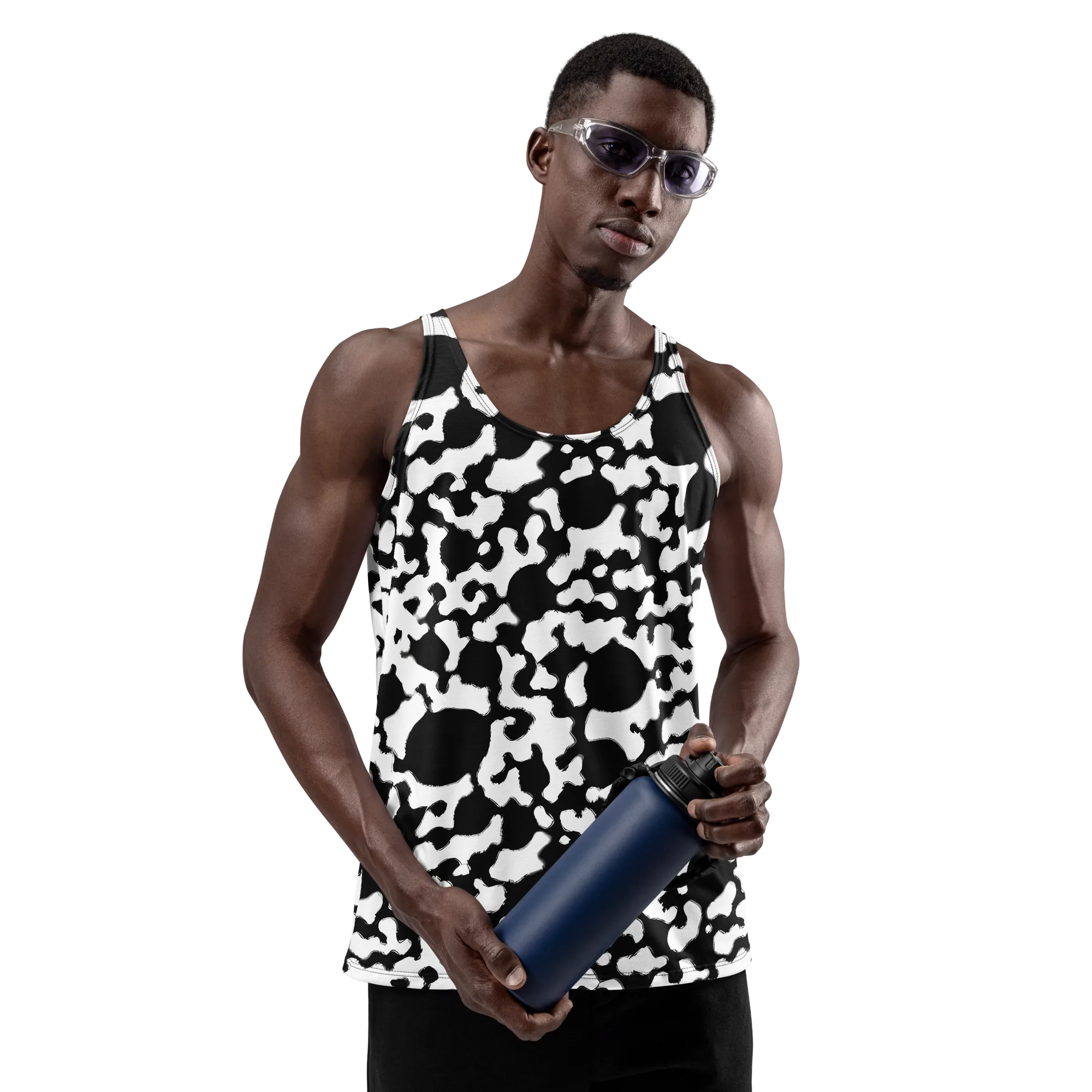 Inkblot Current on Men's Tank Top — Front