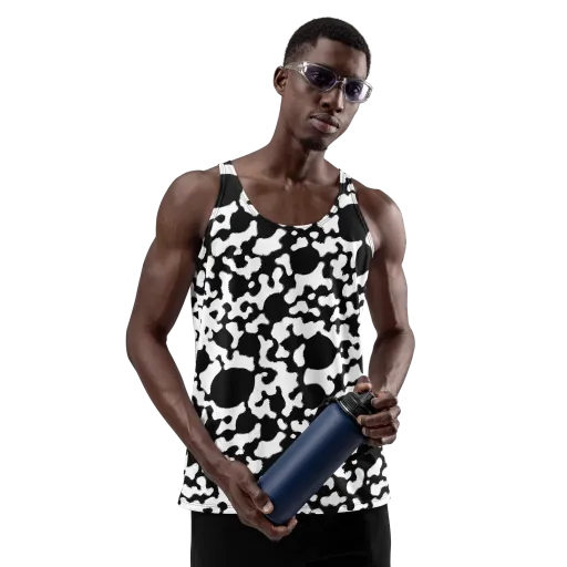Inkblot Current on a Men's Tank Top