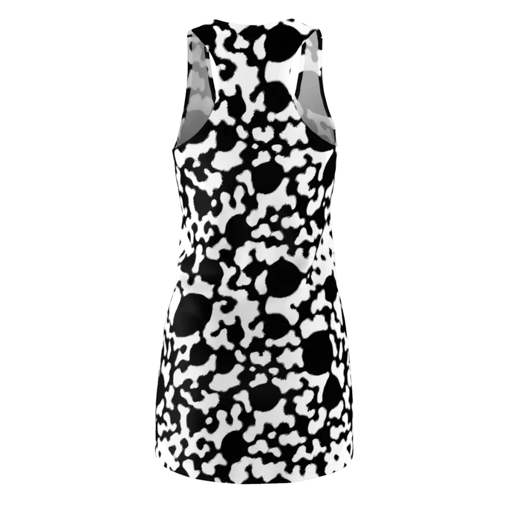 Inkblot Current on Racerback Dress — Back
