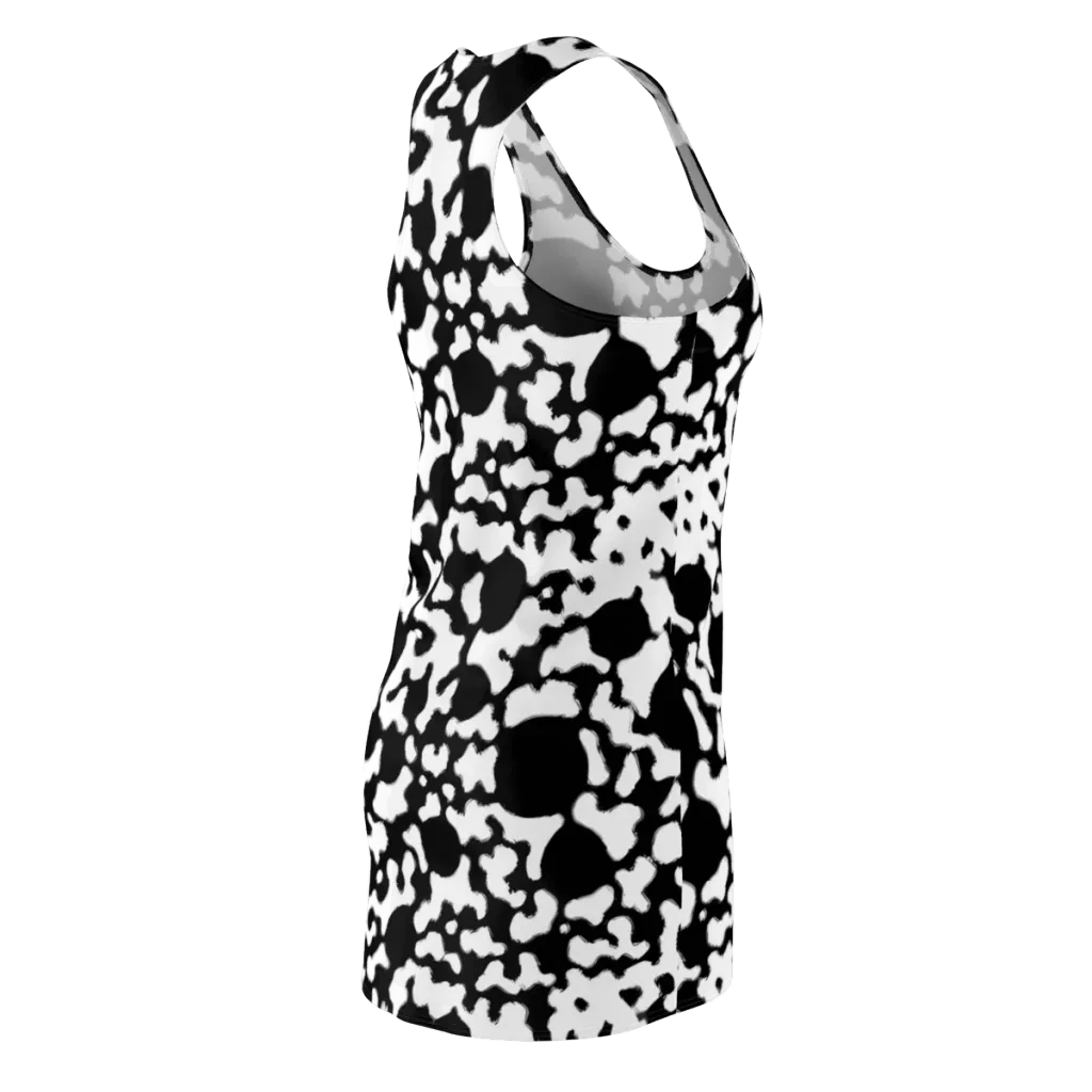 Inkblot Current on Racerback Dress — Back Side