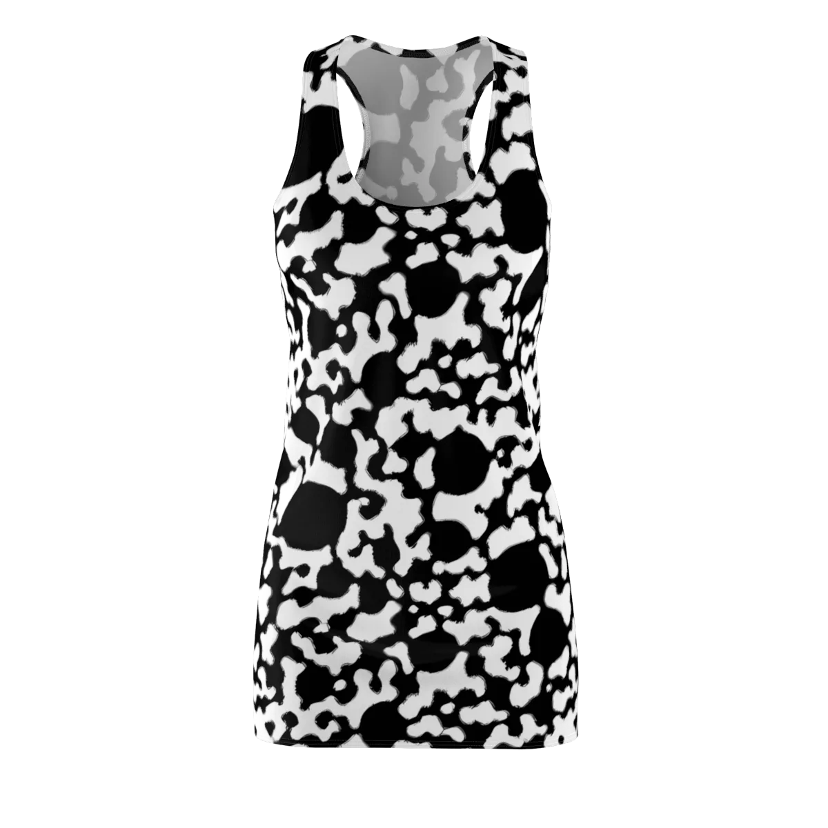 Inkblot Current on Racerback Dress — Front