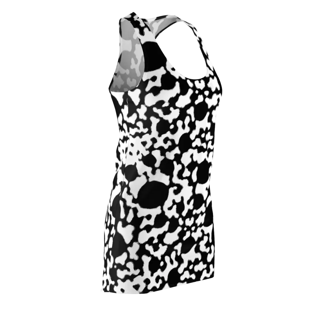 Inkblot Current on Racerback Dress — Front Side