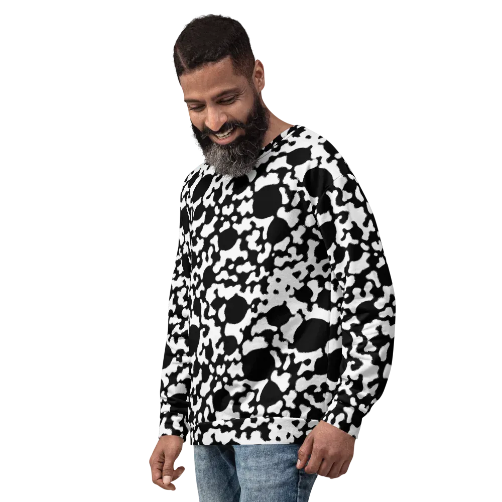 Inkblot Current on Sweatshirt — Left Front