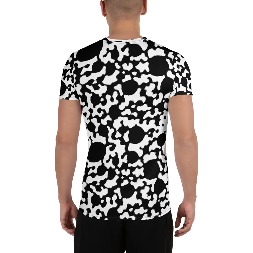 Inkblot Current on Men's Athletic T-Shirt — Back
