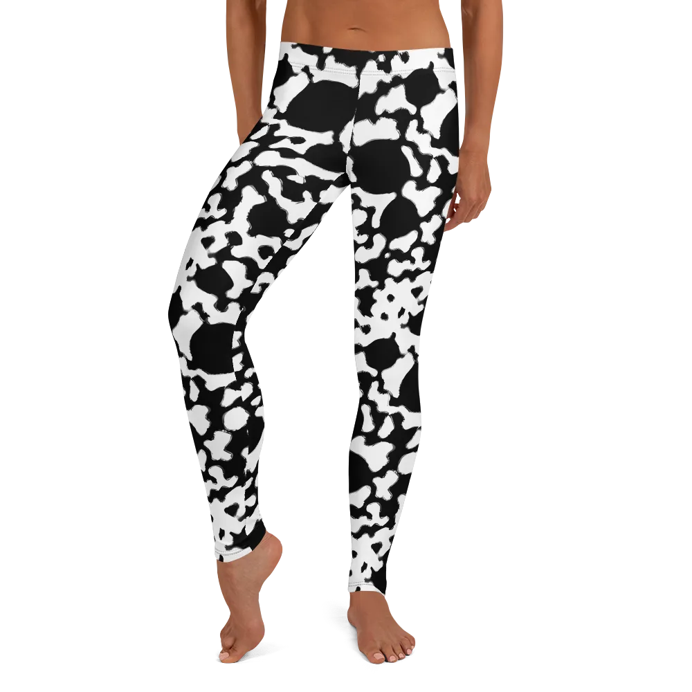 Inkblot Current on Leggings — Front