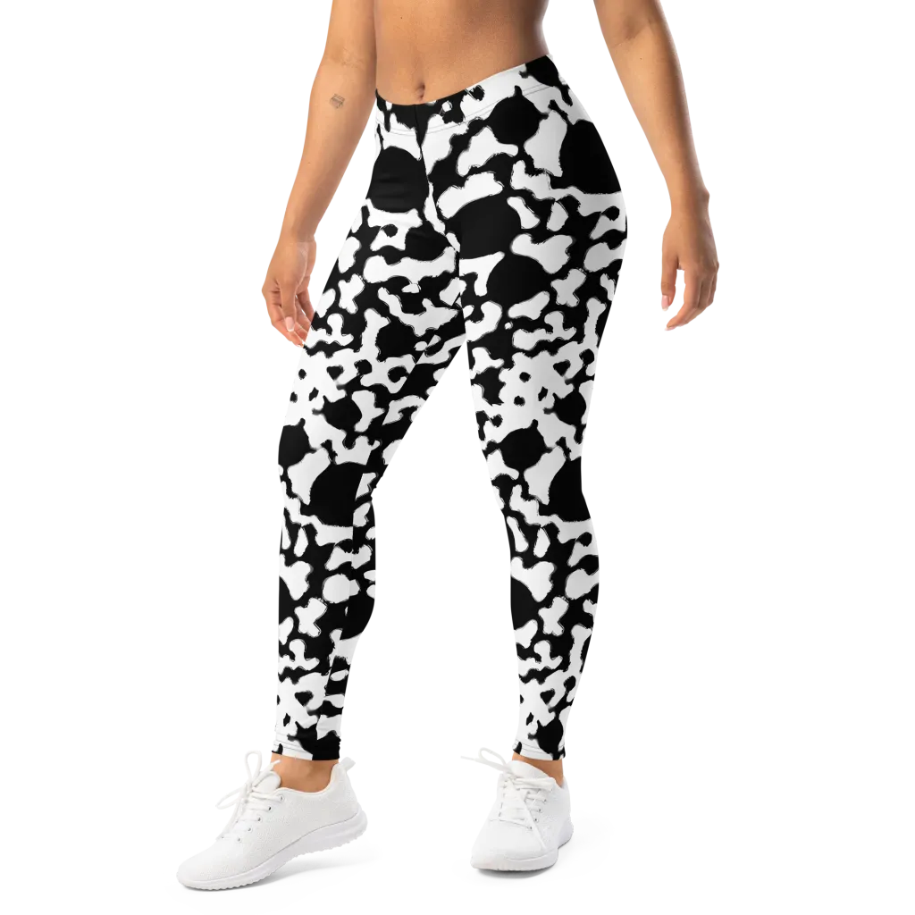 Inkblot Current on Leggings — Left Front