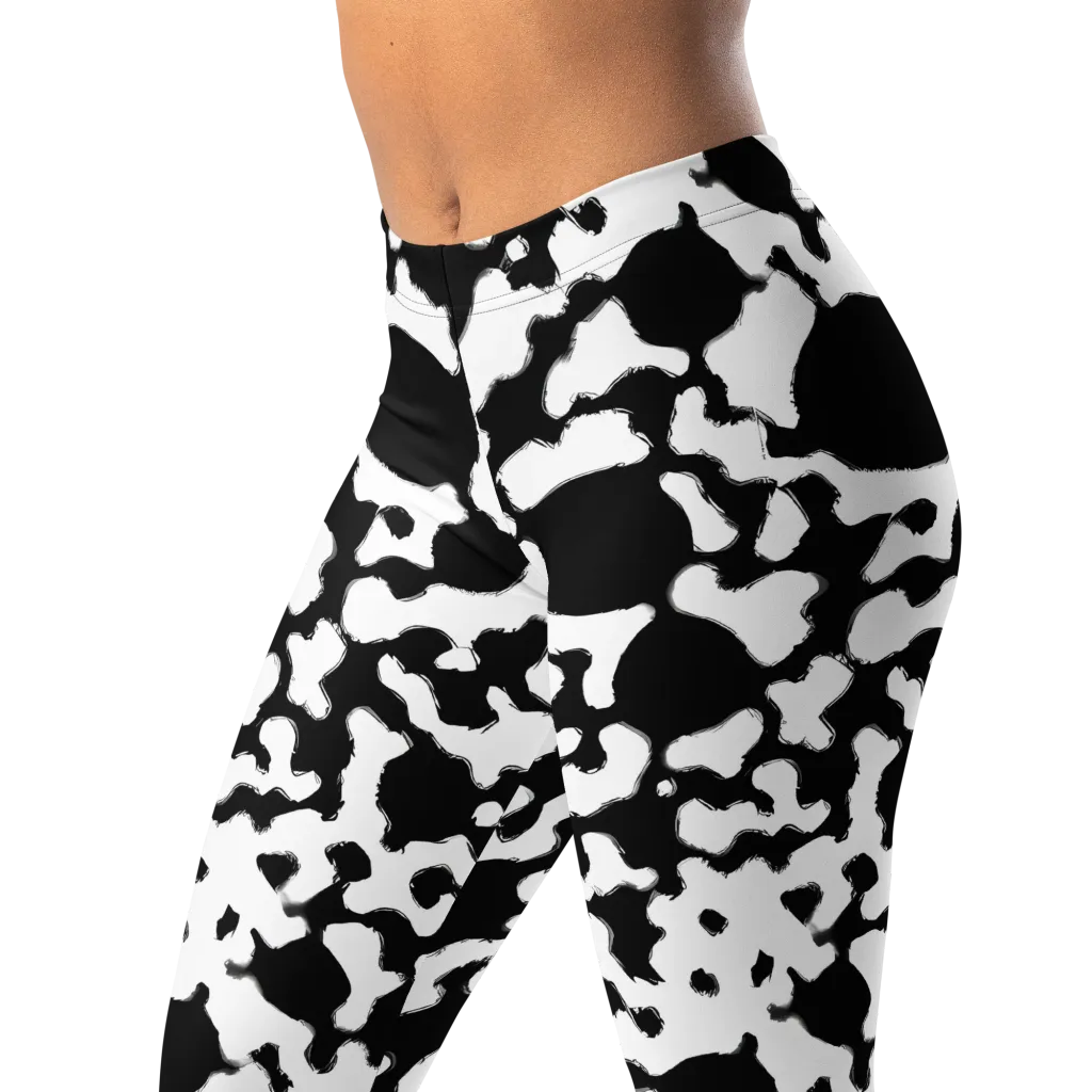 Inkblot Current on Leggings — Left Front