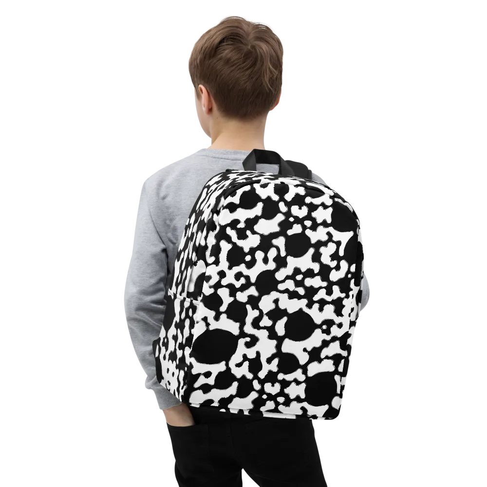 Inkblot Current on Minimalist Backpack — Zoomed-in