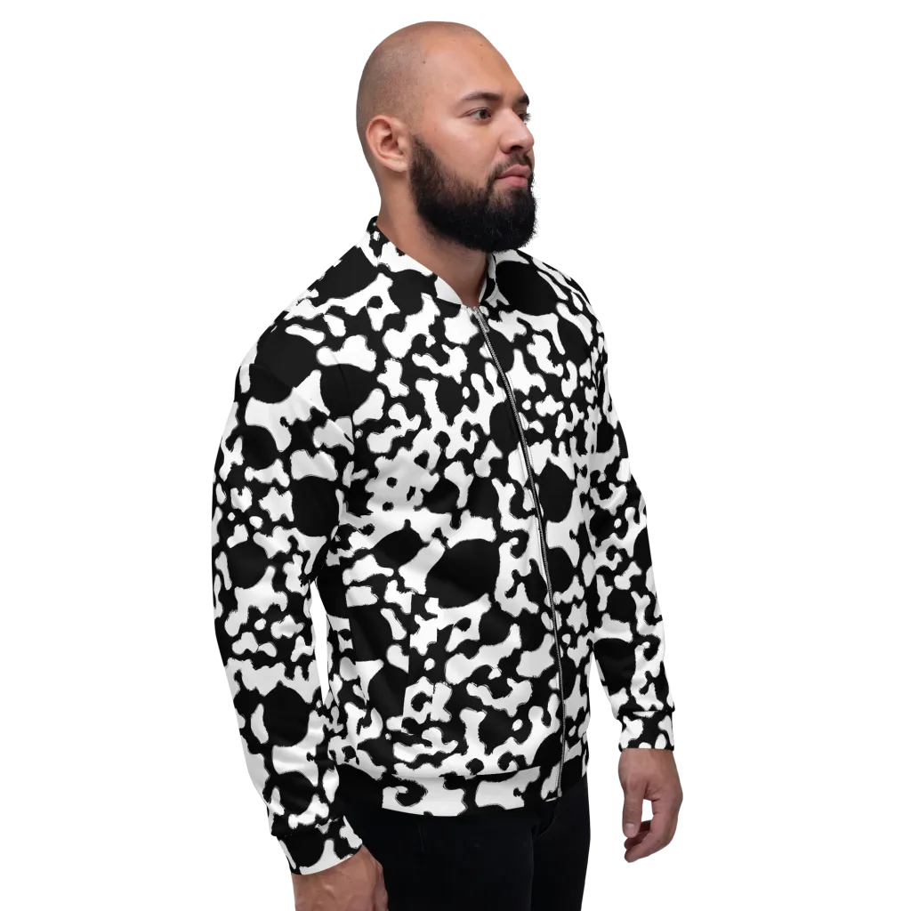 Inkblot Current on Bomber Jacket — Right