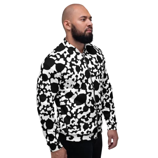 Inkblot Current on a Bomber Jacket