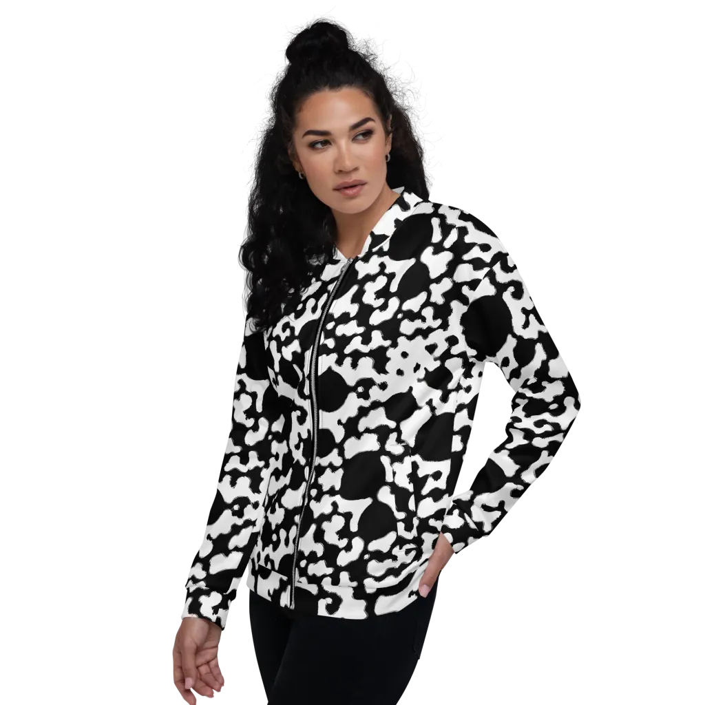 Inkblot Current on Bomber Jacket — Left
