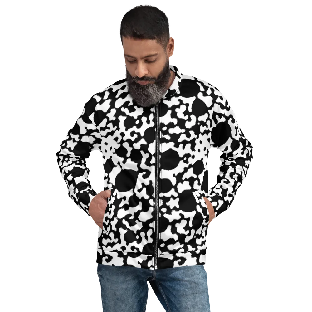 Inkblot Current on Bomber Jacket — Front