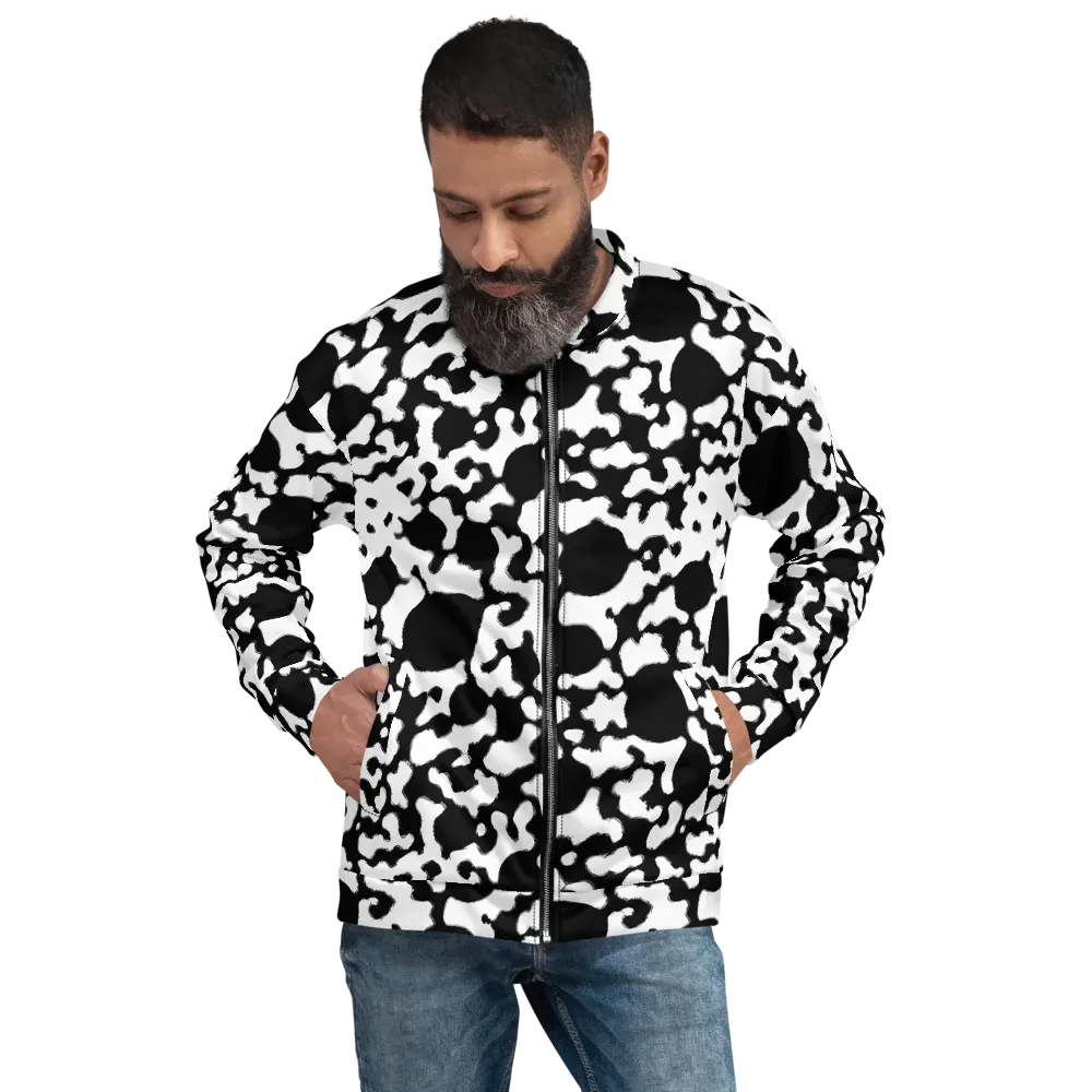 Inkblot Current on Bomber Jacket — Front