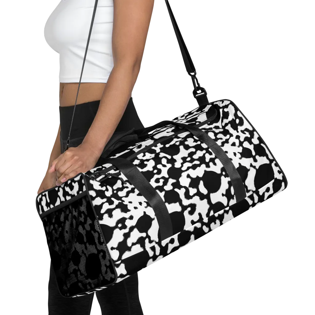 Inkblot Current on Duffle Bag — Front