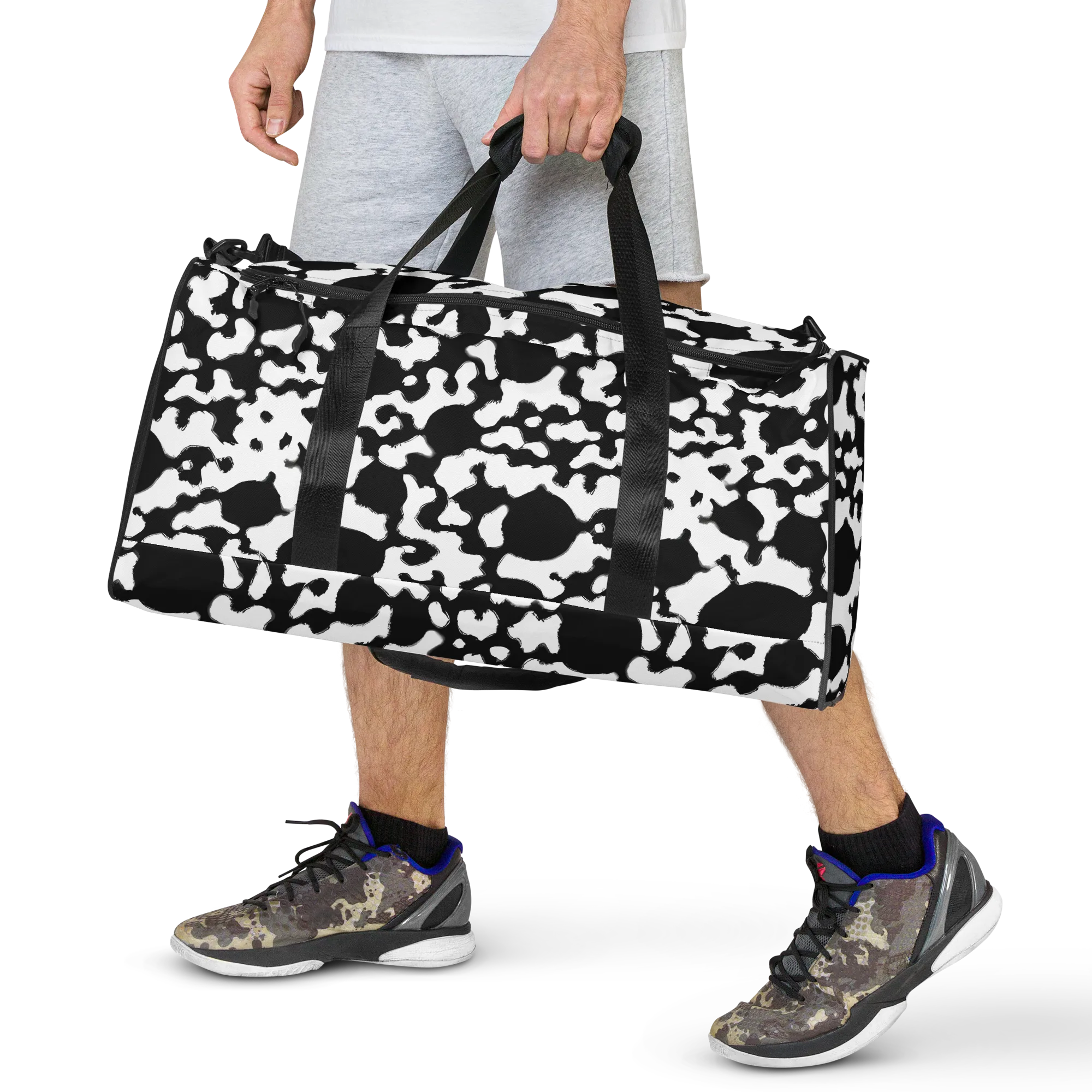 Inkblot Current on Duffle Bag — Front