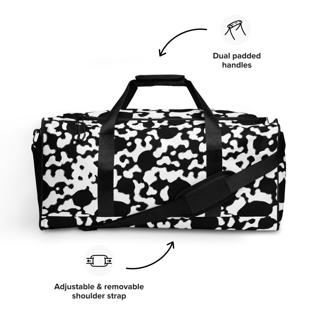 Inkblot Current on Duffle Bag — Front