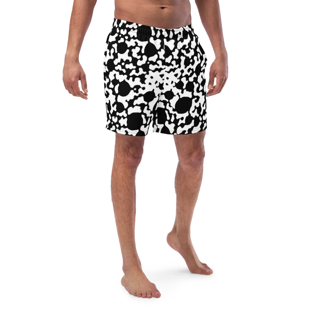 Inkblot Current on Swim Trunks — Front