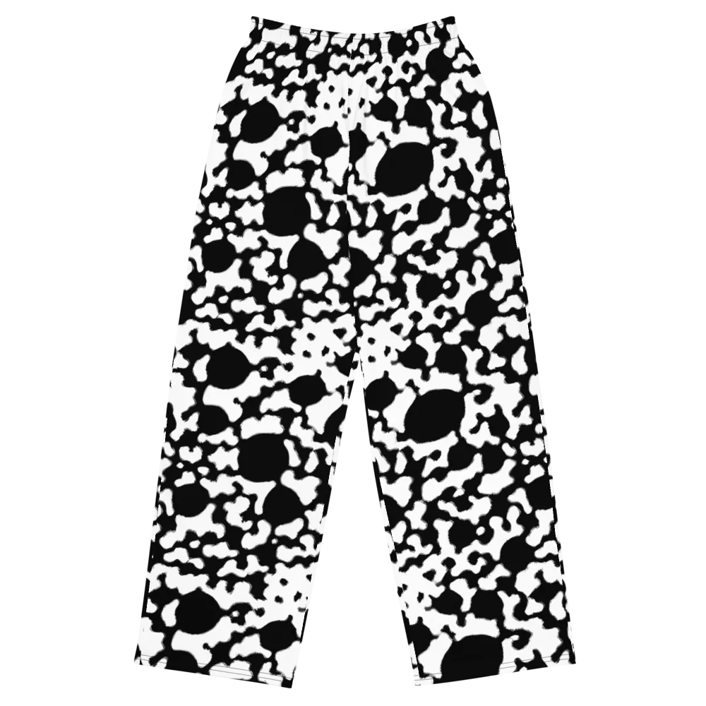 Inkblot Current on Wide-Leg Pants — Front
