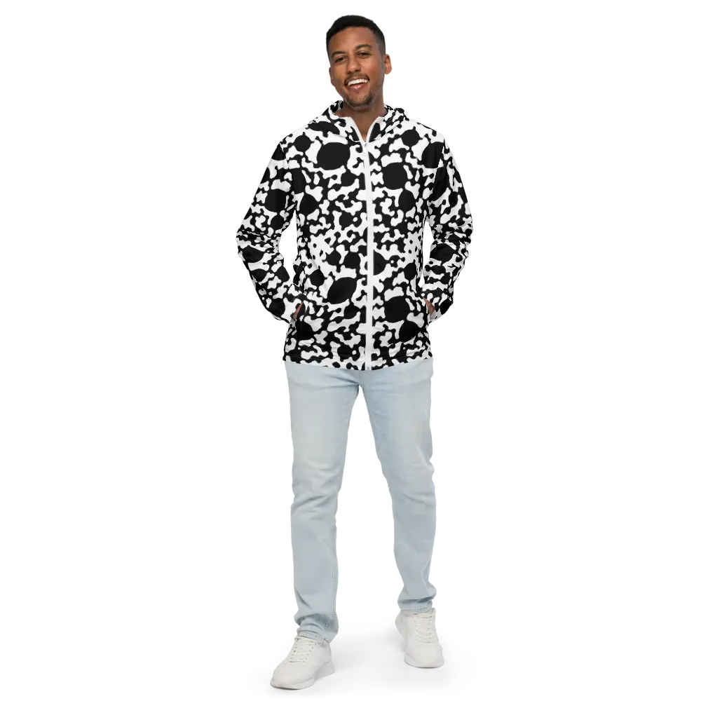 Inkblot Current on Men's Windbreaker — Front