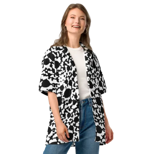 Inkblot Current on a Button Shirt