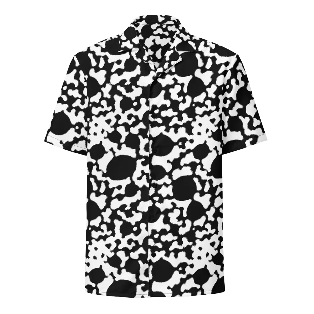 Inkblot Current on Button Shirt — Front